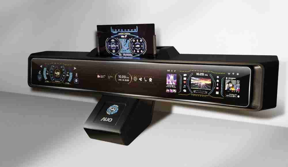 菠菜论坛Micro LED沉浸式车舱显示方案结合 可卷式、、、可伸缩的Micro LED应用并可呈现不同的质感纹路，，展现人性化设计